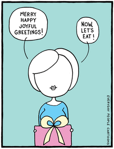Comic about secular, non-religious holiday greetings.