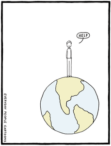 A comic about feeling helpless about the state of the planet.