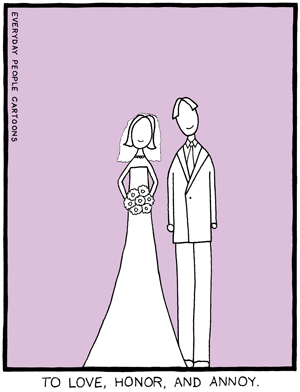 Wedding vows comic - cartoon