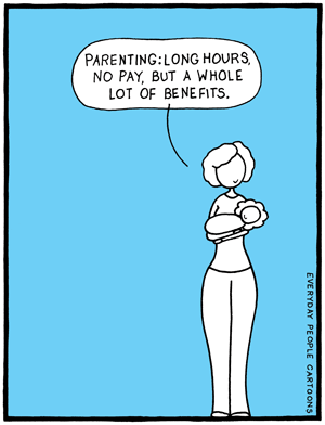 comic about the benefits of being a parent