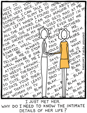 TMI, too much info information comic