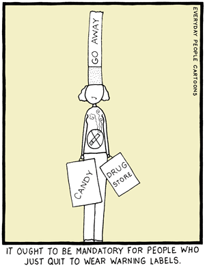 quit smoking comic - cartoon