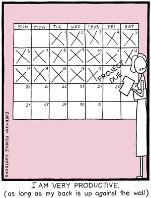 Productivity comic cartoon