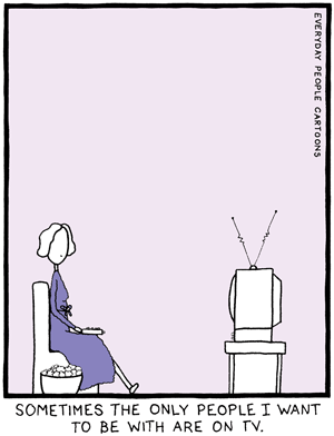 comic about binge watching television series