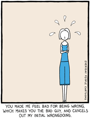 comic about wrongdoings, defects of character