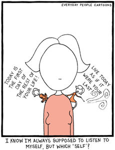 Funny comic about self-awareness, and mindfulness