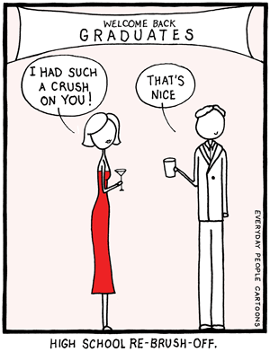 reunion high school, college comic