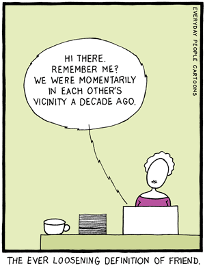 friends on social media comic