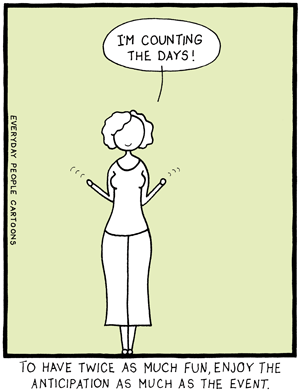 a comic about patience, anticipation and mindfulness.