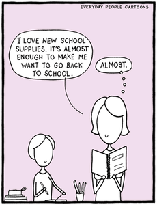 School Supplies comic cartoon