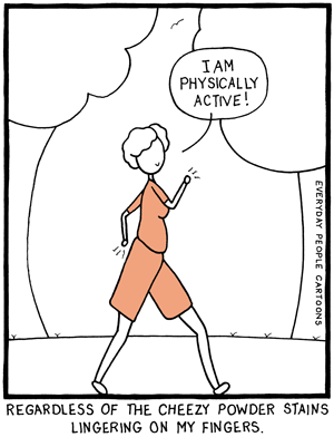 Physical Activity comic cartoon