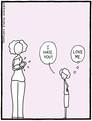 comic about child having emotional disregulation tantrum