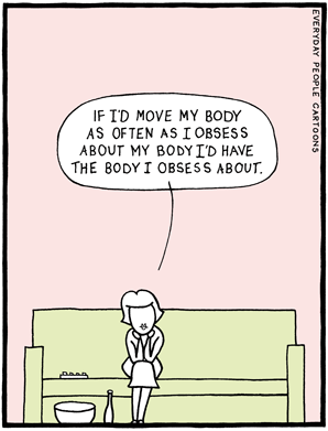 A comic about body obsession and exercise.