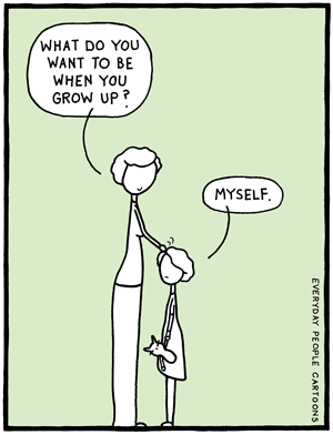 A comic about raising resilient children who are comfortable and confident.