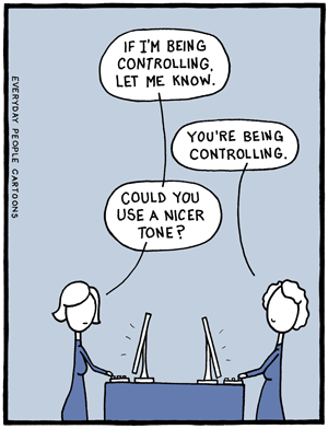 A comic about controlling codepent codependence.