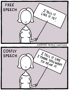 A comic about telling people what you think they want to hear.