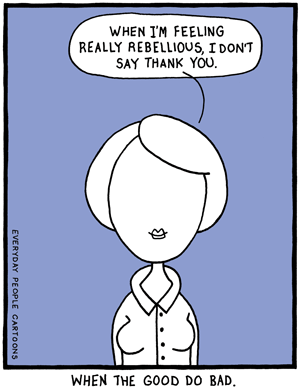 comic about being a rebel, rebellious tendencies