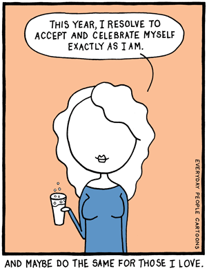 comic about self-acceptance and mindfulness.