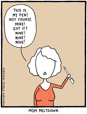 comic about mom meltdown parenting