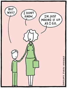 comic about uncertain mom and parent, doing the best they can, parenitng comic, humor, meme