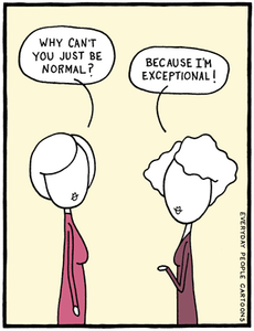 A comic about having high self-esteem.